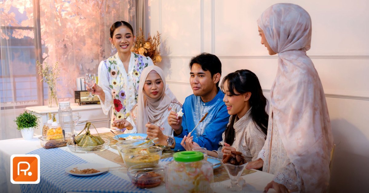 Eid Al Fitr Corporate Gifting Trends in Dubai 2025: Top Ideas - a family gathers to enjoy a festive meal indoors during al-