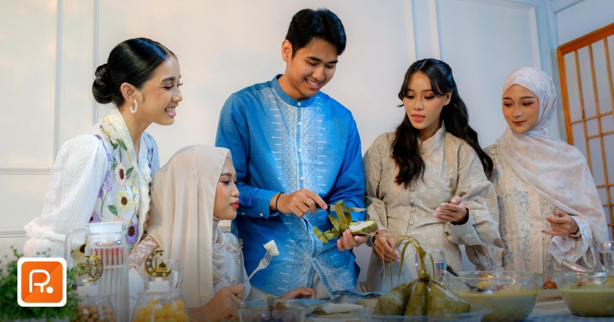 Eid Al Fitr Corporate Gifting Trends in UAE: Top Supplier Ideas - a joyful family gathers around a table filled with festive