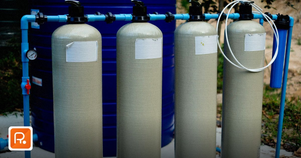 GCC Water Treatment Equipment Procurement: B2B Sourcing Guide (2026) - four beige tanks in an outdoor water treatment setup