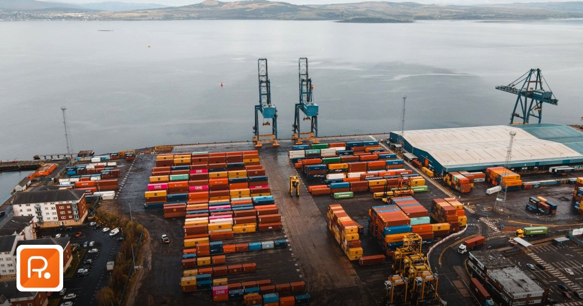 Printing and Signage Materials Suppliers UAE 2026: B2B Wholesale Sourcing Guide - aerial shot of a busy container port